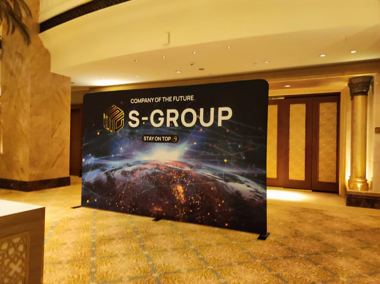 Fabric backdrop printing for event and exhibition branding