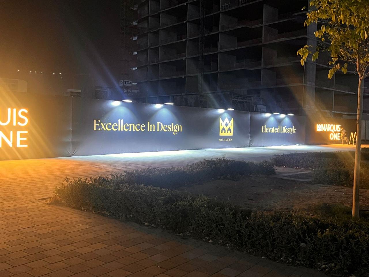 Fencing branding graphics for outdoor campaign visibility