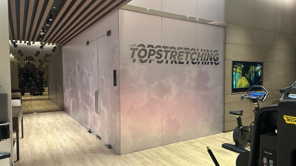 Gym interior branding and wall graphics project